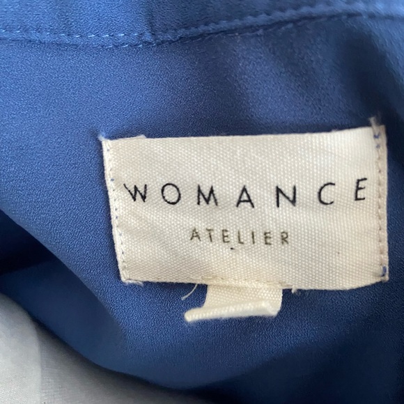 Blue Ruffled Shirt Dress - Picture 7 of 7